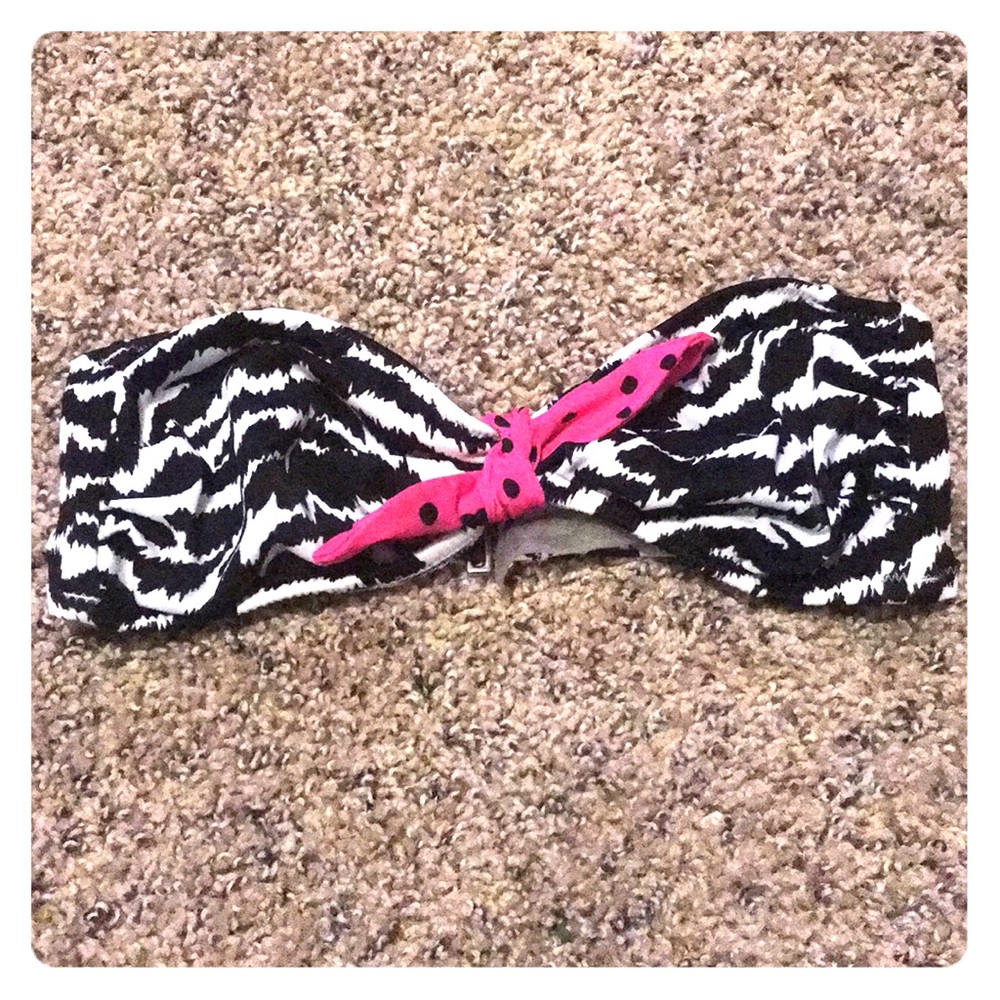 Zebra bikini top